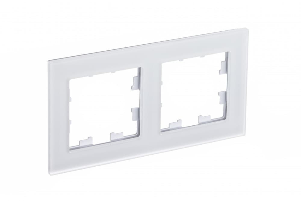 Systeme Electric AtlasDesign Nature Матовое стекло белый Рамка 2-ая