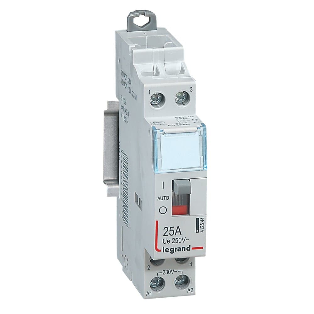 Legrand CX3 Контактор 230V 2НО 25А с руч.уп. 412544