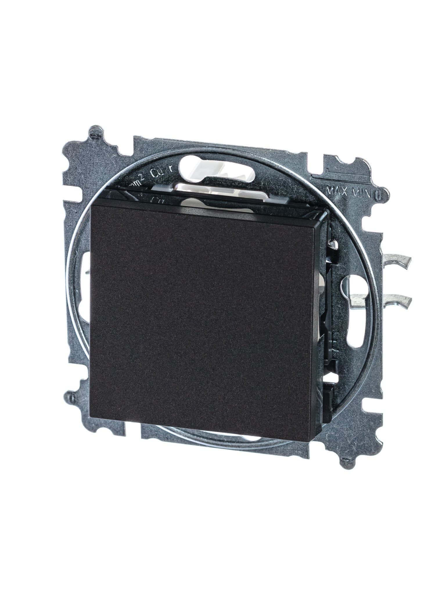 ABB EPJ Levit антрацит / дымчатый чёрный Выключатель 1-клавишный 2CHH590145A6063