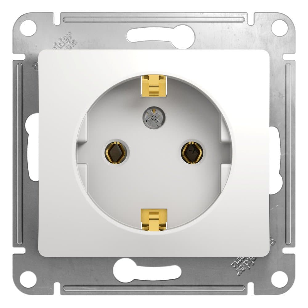 Systeme Electric Glossa Бел Розетка с/з