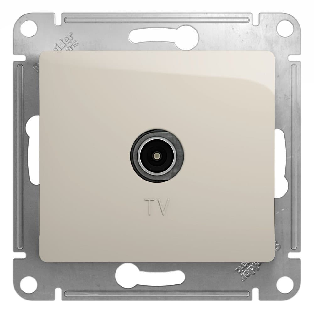 Systeme Electric Glossa Молочный Розетка TV оконечная 1DB