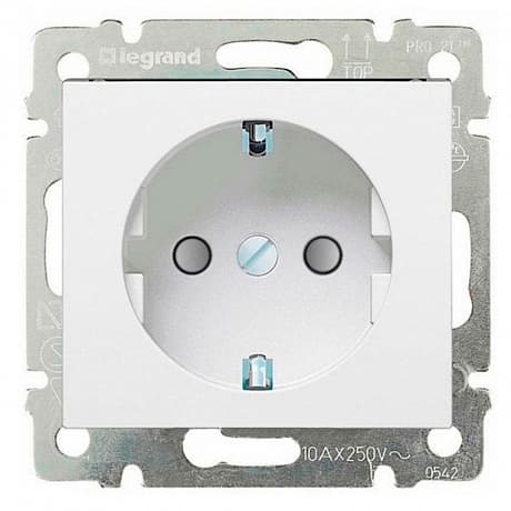 Legrand Valena Белый Розетка с/з авт шт 774222