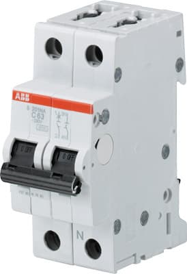 ABB Выключатель автоматический 1P+N S201 C6NA 2CDS251103R0064