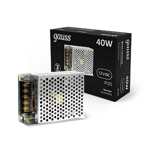 Gauss Блок питания LED STRIP PS 40W 12V 2 202003040