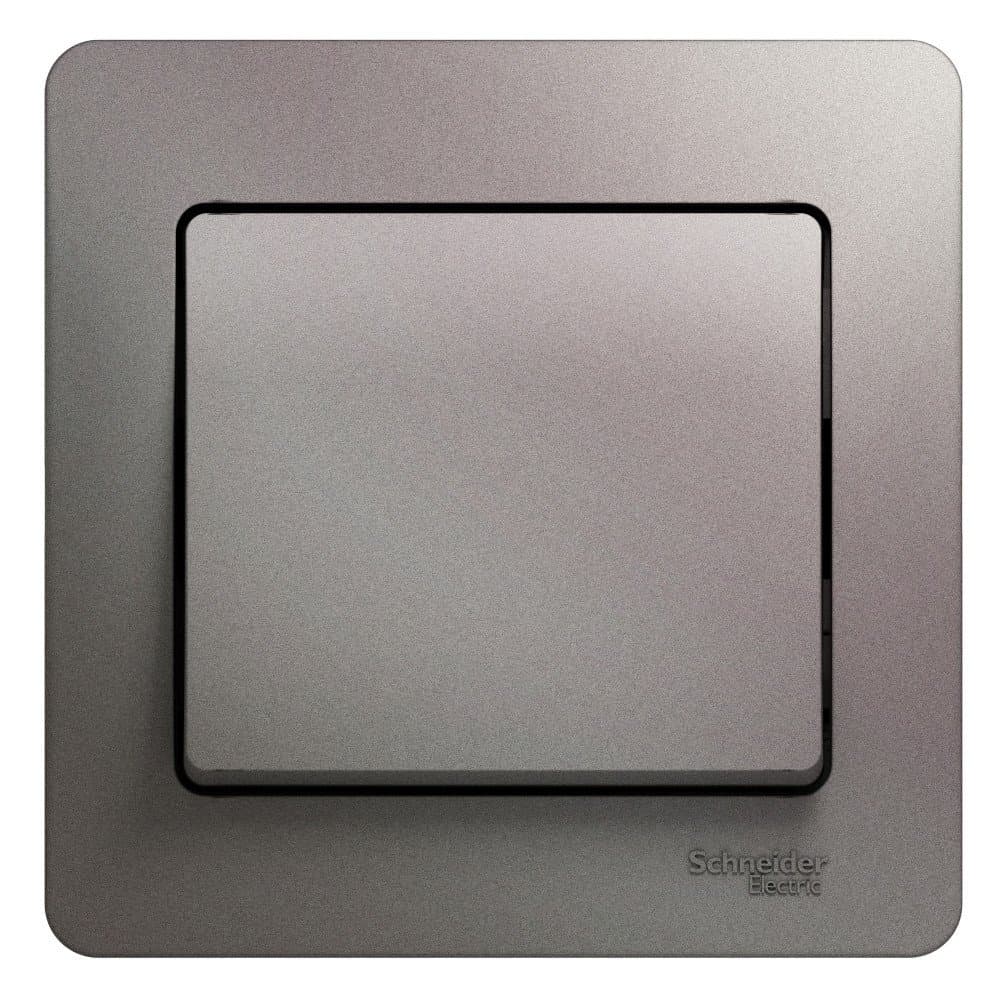 Systeme Electric Glossa Платина Выключатель 1-клавишный сх.1, 10AX (в сборе)