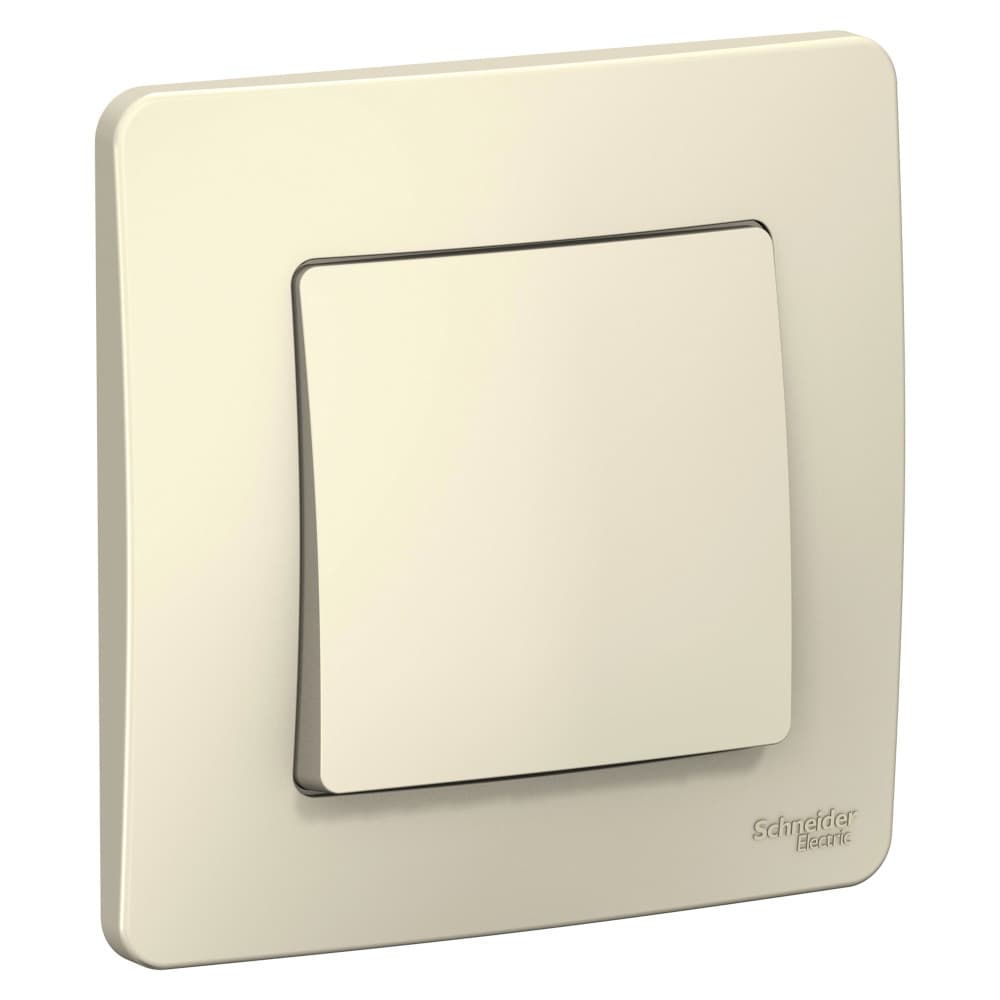 Systeme Electric Blanca внутр Молочный Переключатель 1-клавишный, 10А, 250B