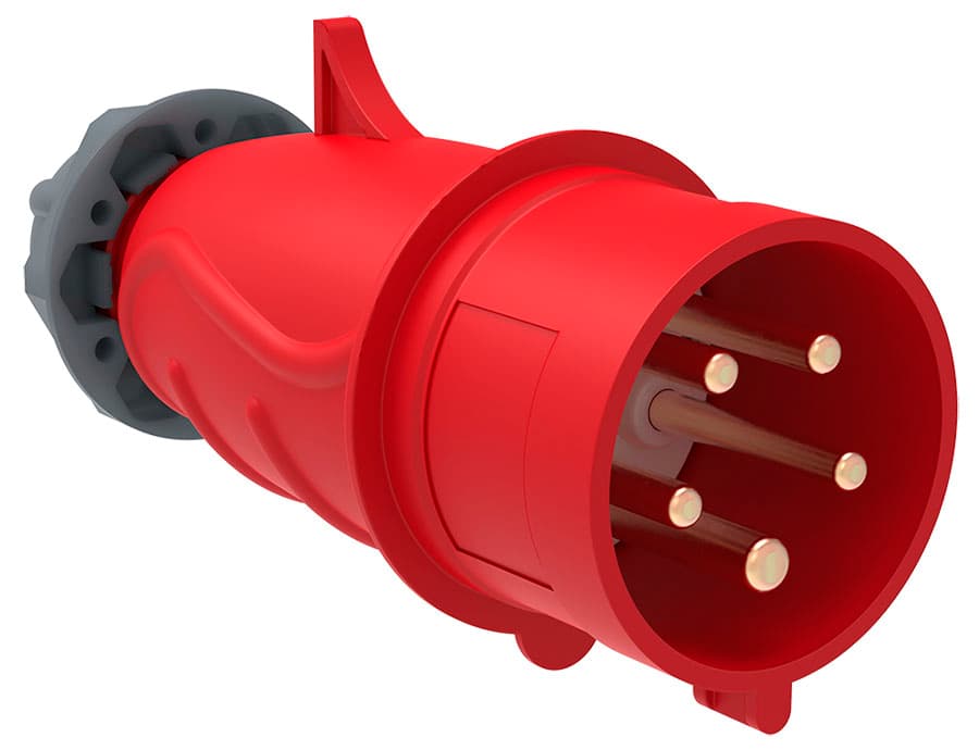 IEK Вилка переносная ССИ-015 16А-6ч/200/346-240/415В 3Р+РЕ+N IP44 MAGNUM