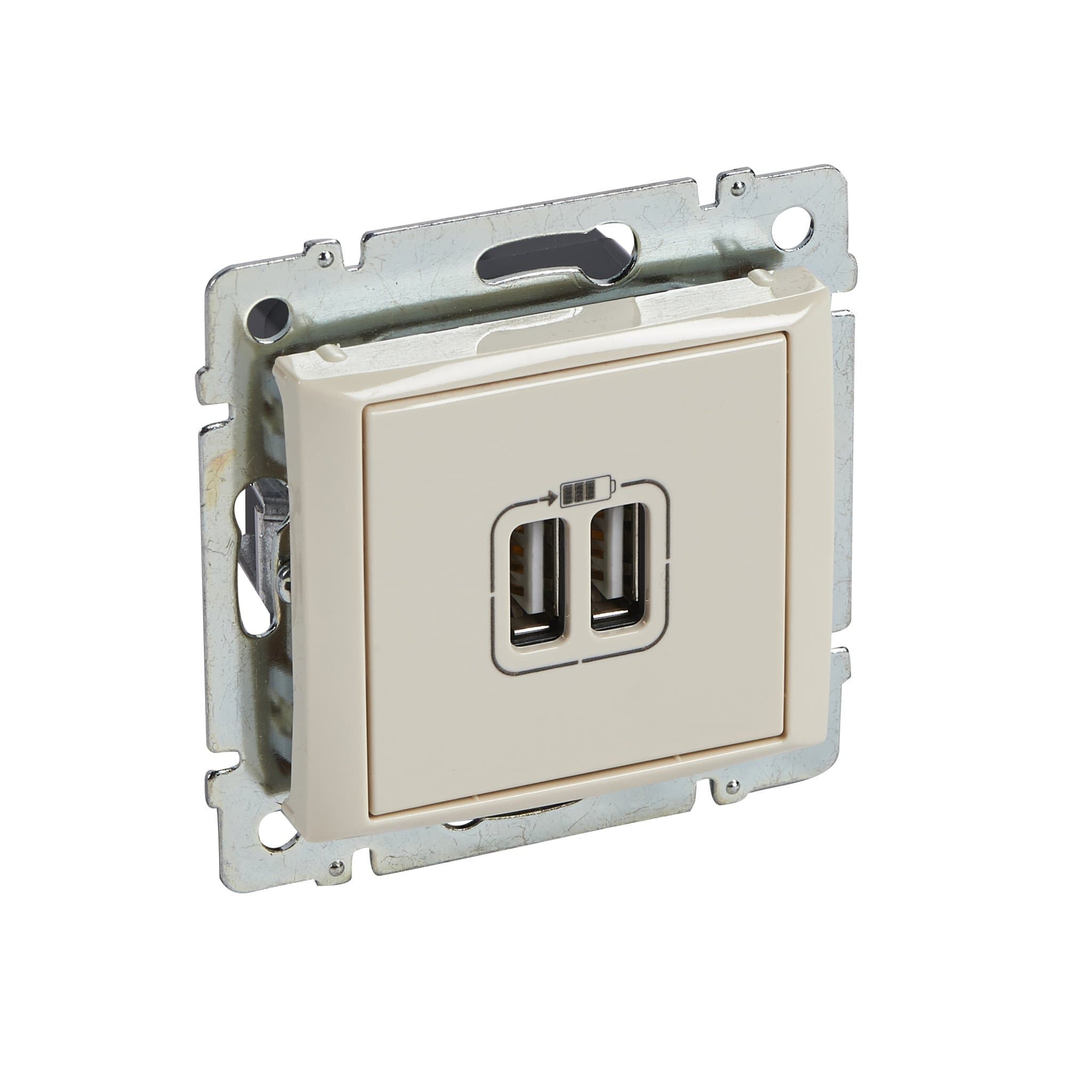 Legrand Valena Крем Розетка 2-ая USB 774170