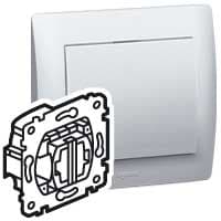 Legrand PRO 21 Мех Выключатель 2-х клавишный с подсветкой 775825