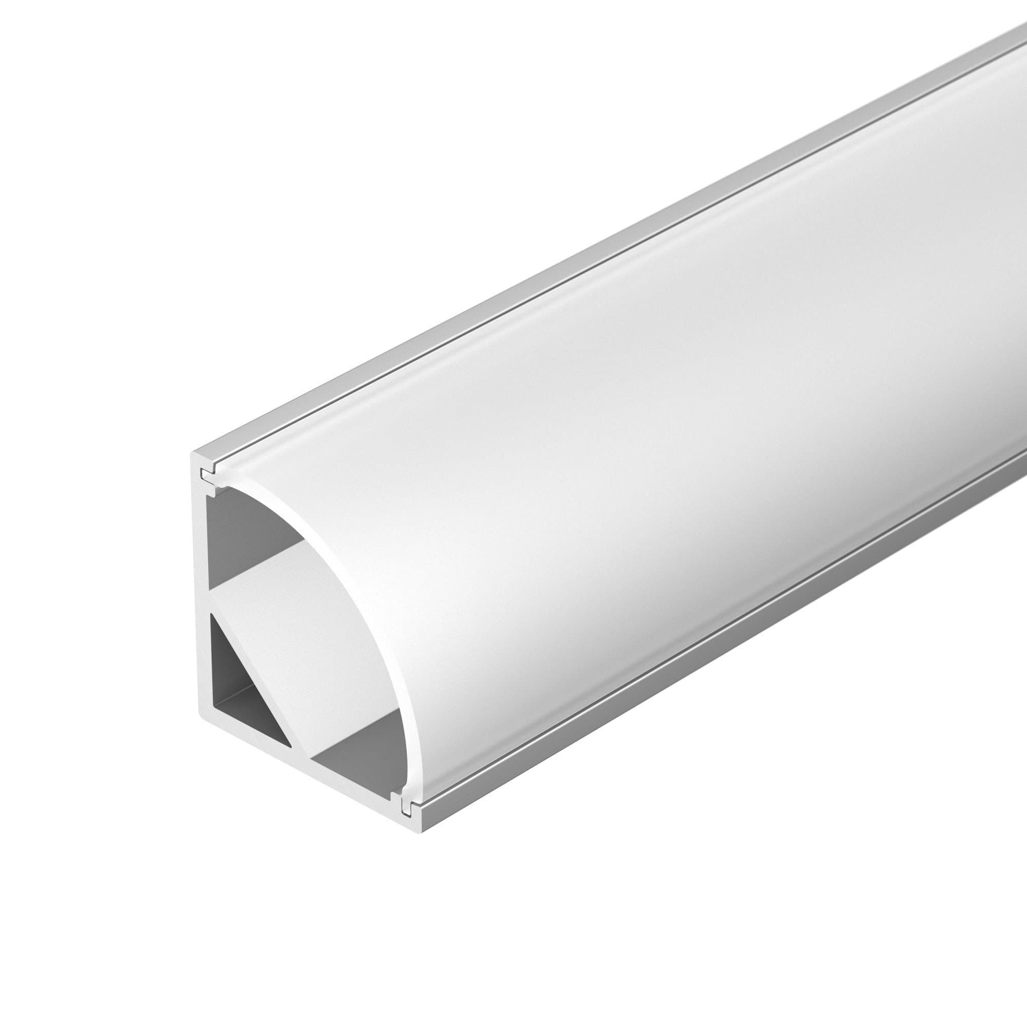 Arlight Профиль с экраном ARH-KANT-H16-2000 ANOD+OPAL (Алюминий) 036770