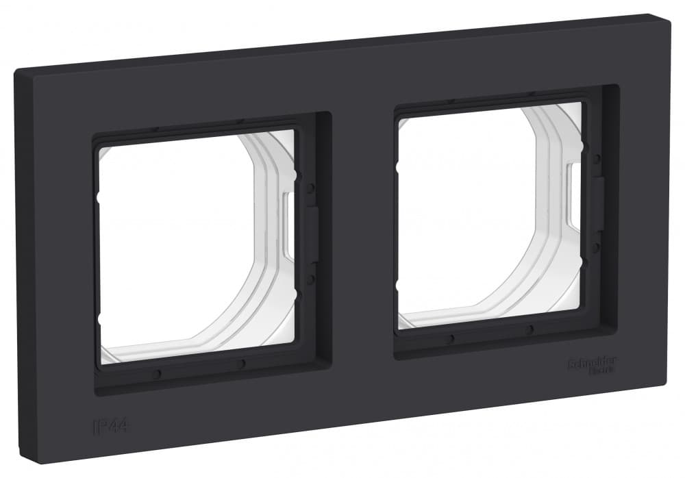 Systeme Electric AtlasDesign Aqua Карбон Рамка 2-ая IP44