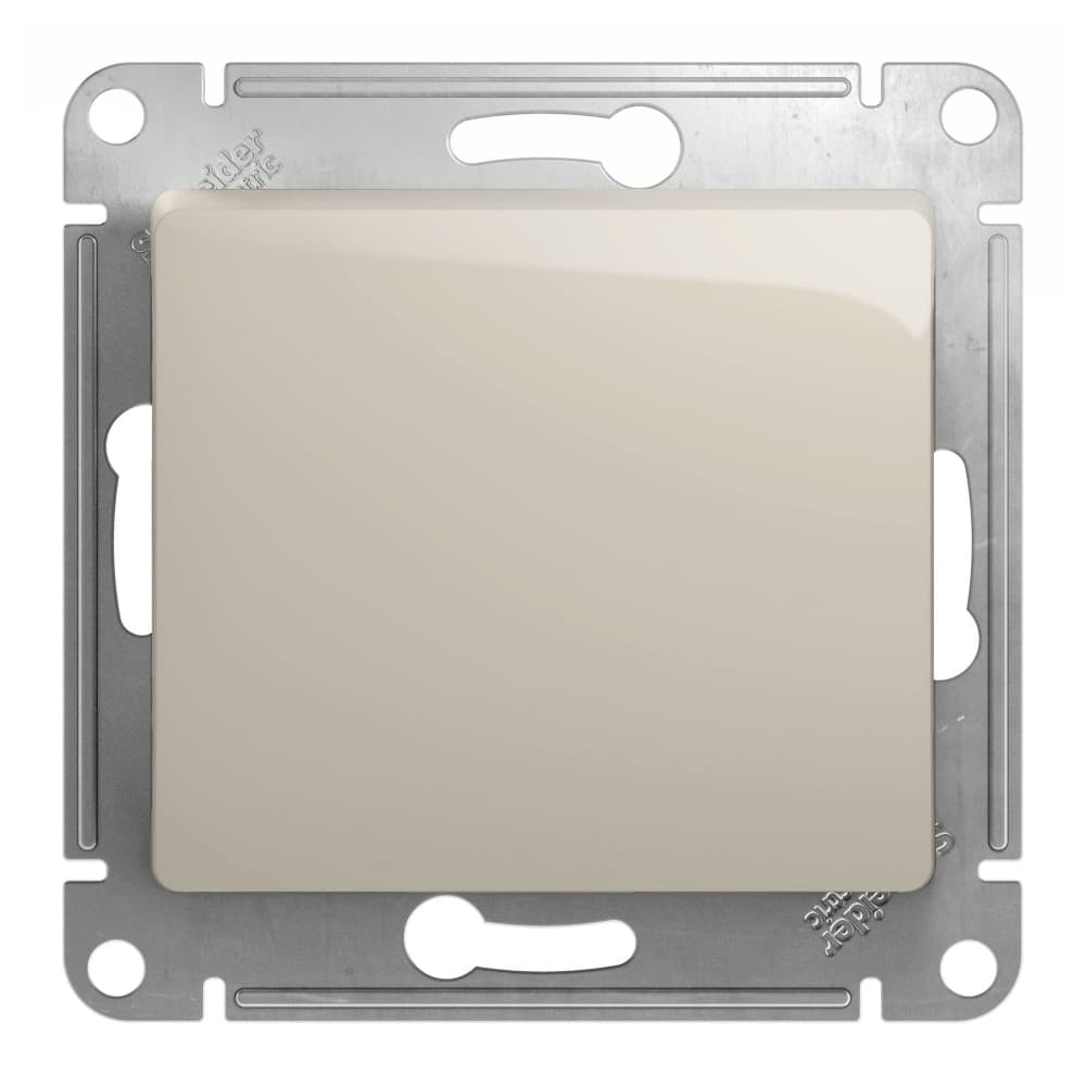 Systeme Electric Glossa Молочный Переключатель 1-клавишный, сх.6,10AX