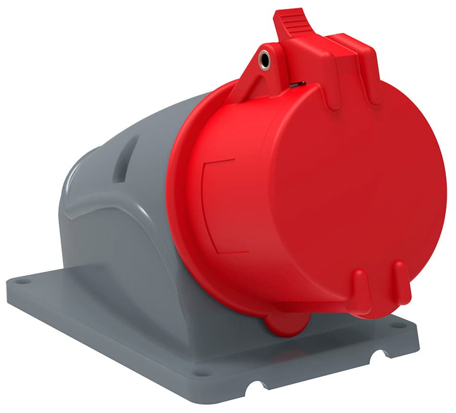 IEK Розетка стационарная ССИ-115 16А-6ч/200/346-240/415В 3Р+РЕ+N IP44 MAGNUM