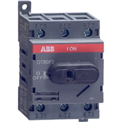 ABB OT63F4N2 Выключатель-разъединитель 4Р 63А на DIN-рейку или монтажную плату(с резерв. ручкой) 1SCA105365R1001