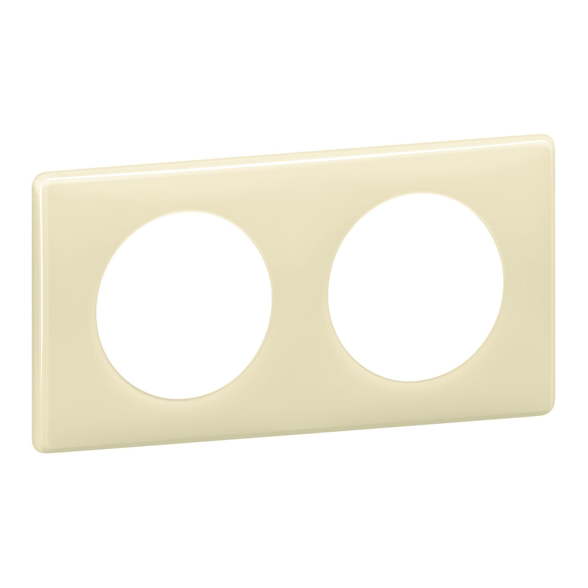 Legrand Celiane2 Слоновая кость глянец Рамка 2-я (2+2 мод) 066622