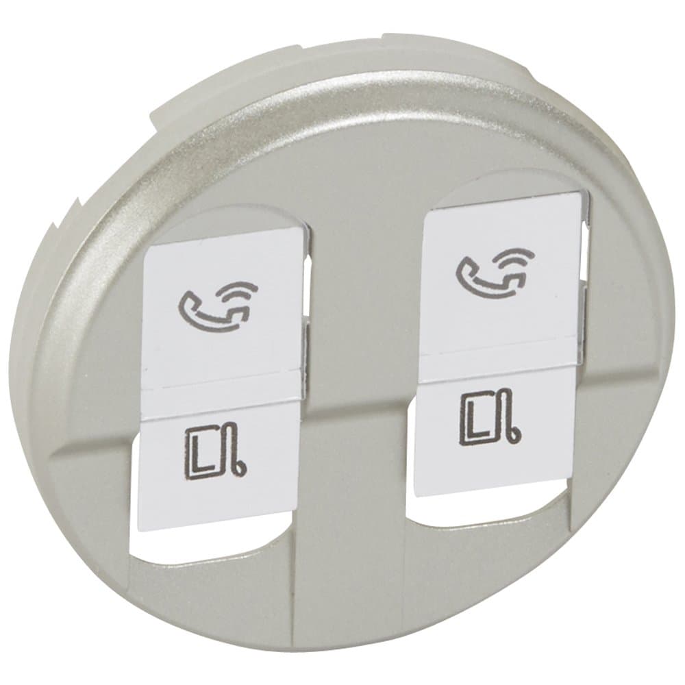 Legrand Celiane Титан Накладка компьютерной 2-ой розетки 068552