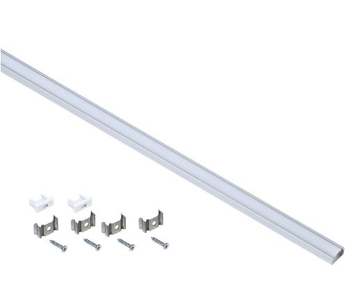 Купить IEK Профиль алюм. для LED ленты 1607 накл. прям. 2м к-т опал