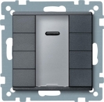 Купить SE Merten KNX\EIB SM Антрацит Сенсор 4-кнопочный Plus с ИК-приемником MTN627914