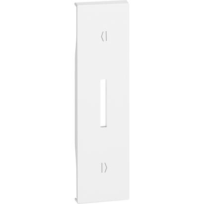 Bticino LN Лицевая панель для выключателей рольставней K4027 (вертикальное размещение) 1 модуль, Белый KW06V