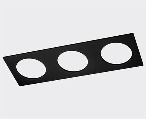 ITALLINE SP 03 BLACK Рамка декоративная, тройная