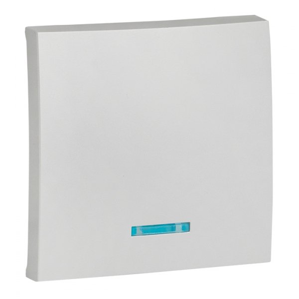 EKF PROxima Валенсия лицевая панель выключателя 1-кл. с индикатором 10А сталь