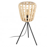 Eglo 390154 Торшер TL/1 E27 black/bamboo 'MONTEZUELO'