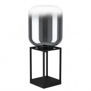 Eglo 39988 Настольная лампа BULCIAGO, 1x40W, E27, H590, Ø250, основание: B170, T170, сталь, черный/матовое стекло, черный полупрозрачный