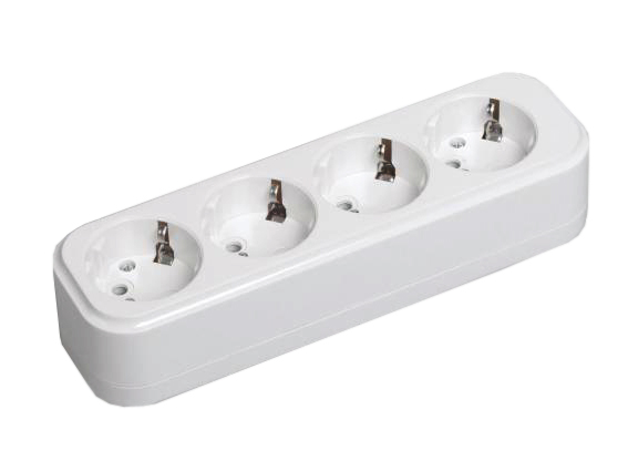 Купить IEK Розетка переносная разб. К04 4 места CLASSIC