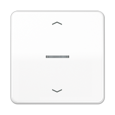 JUNG Клавиша для KNX кнопки, 1 группа с окошком и символами "стрелки" дюропласт белый CD101KO5PWW