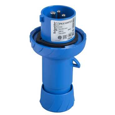 Купить SE PratiKa Вилка кабельная, быстрозажимное соединение, 32А 2P+E IP67 220В PKX32M723