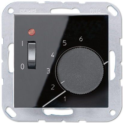 JUNG A 500 Черный Термостат комнатный, 10(4)А TRA231SW