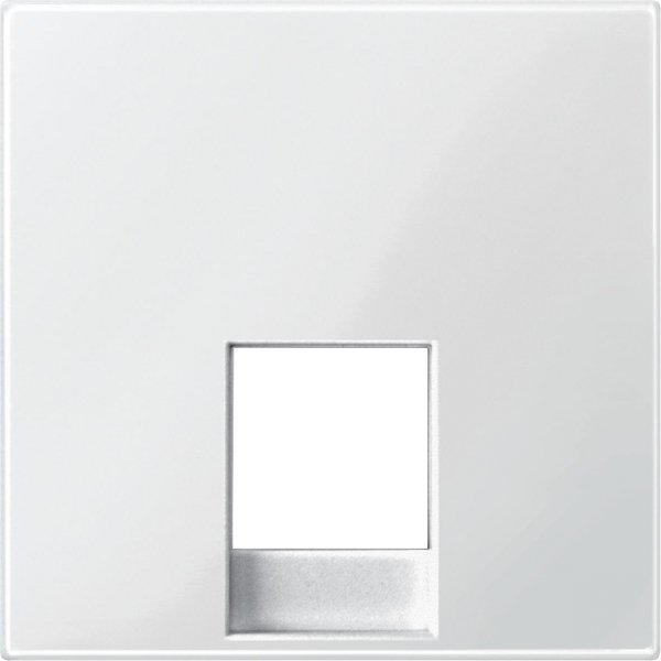 SE Merten SM Бел глянец Накладка розетки ТЛФ 1-ой RJ11/RJ12 прямой MTN469619