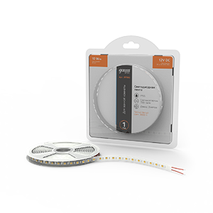 Gauss Лента Basic 12V 10W/m 700lm/m 3000K IP65 LED 3m 1/100 BT050