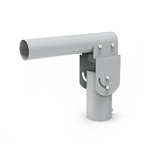 Gauss Кронштейн для уличных светильников 200*205*100мм на трубу до D58мм/консоль D48мм серый 1/2 903265106