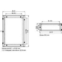 Купить SE Укороченная прозрачная передняя дверь 1000x800 NSYMPD108T