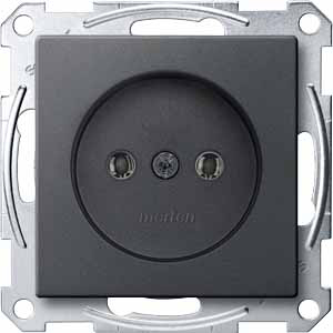 Купить SE Merten SM Антрацит Розетка б/з винт. зажим MTN2001-0414