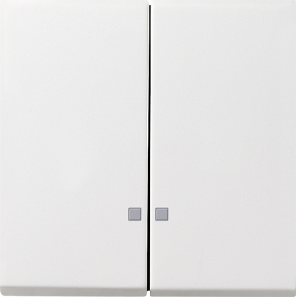 Gira F100 Бел глянц Клавиша 2-ая с линзами подсветки 0631112