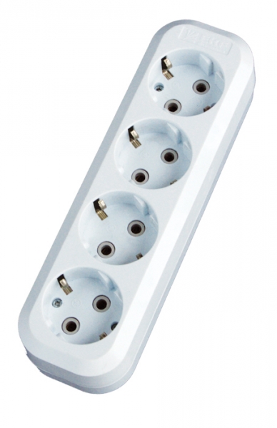 EKF PROxima Колодка 4 гн. 16А 3,5кВт с/з Эксперт