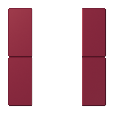 JUNG Набор накладок 2 группы для модулей F50 термопласт Les Couleurs® Le Corbusier LC502TSA4320M