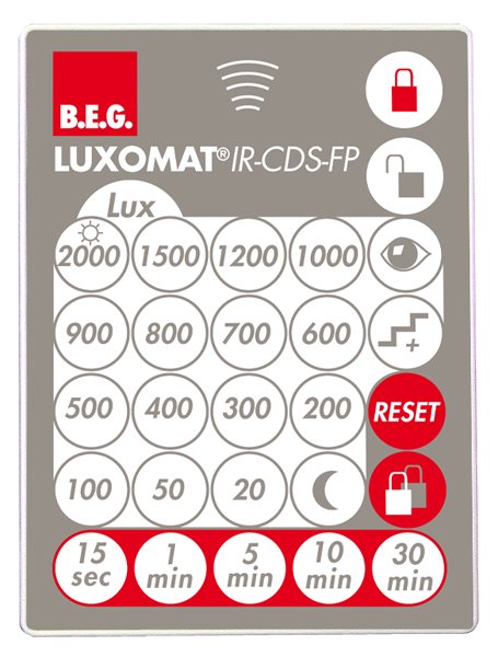 BEG Пульт управления для сумеречных выключателей IR-CdS-FP 92396
