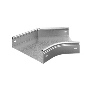 OSTEC Угол плоский плавный универсальный 45 град. к лотку 400х200, толщ. 1,5 мм, Сендзимир цинк