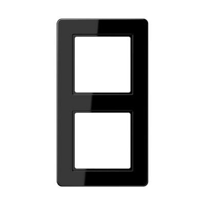 JUNG A Flow Черный Рамка 2-ая для вертикальной и горизонтальной установки AF582BFSW
