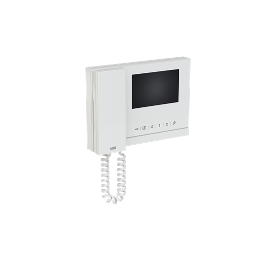 Купить ABB  Абонентское устройство, видео 4,3 с трубкой, белый глянцевый 2TMA070020W0055