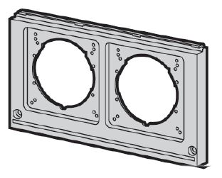 Купить ABB CEWE Передняя панель Комби-бокса с 2-мя отв. №46 2CMA191083R1000