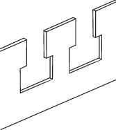 Купить SE Sarel Рейка дверная 600мм NSYTFPCRN6