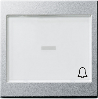 Gira Клавиша с полем для надписи 37*47 мм и символом "звонок" 067926