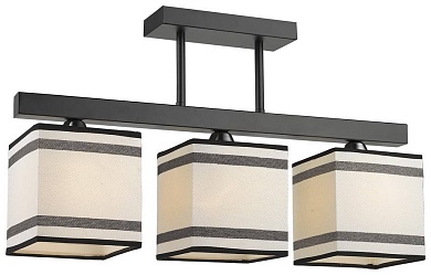 VELANTE 283-027-03 Люстра потолочная Черный, Хром/Белый, Черный E27 3*60W