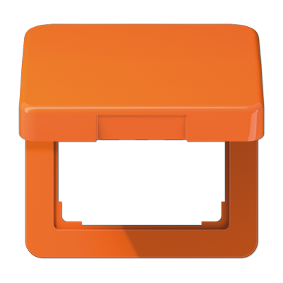 JUNG Крышка ударопрочная откидная ударопрочная для штекерных розеток оранжевая CD590BFKLO