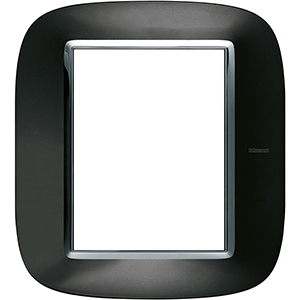 BT Axolute Темный металлик Рамка 3+3 мод эллипс HB4826XS