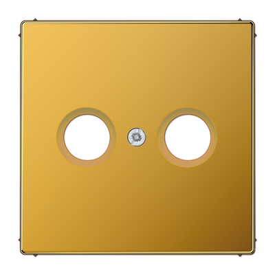JUNG LS 990 Золото Накладка TV-FM розетки LS990TVGGO
